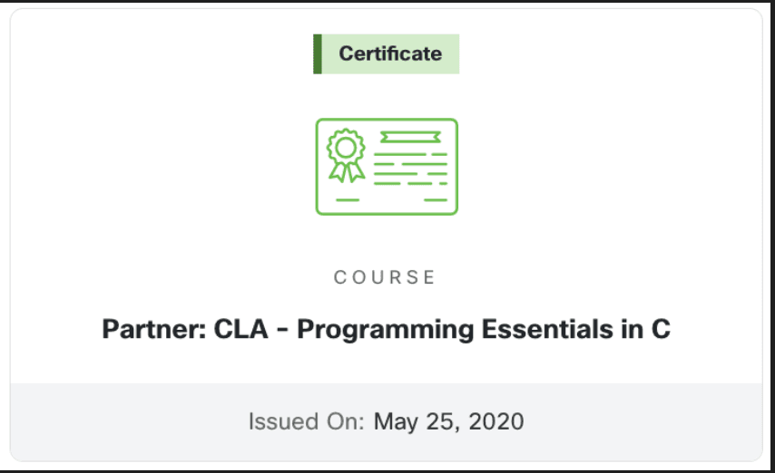 CLA - Programming Essentials in C